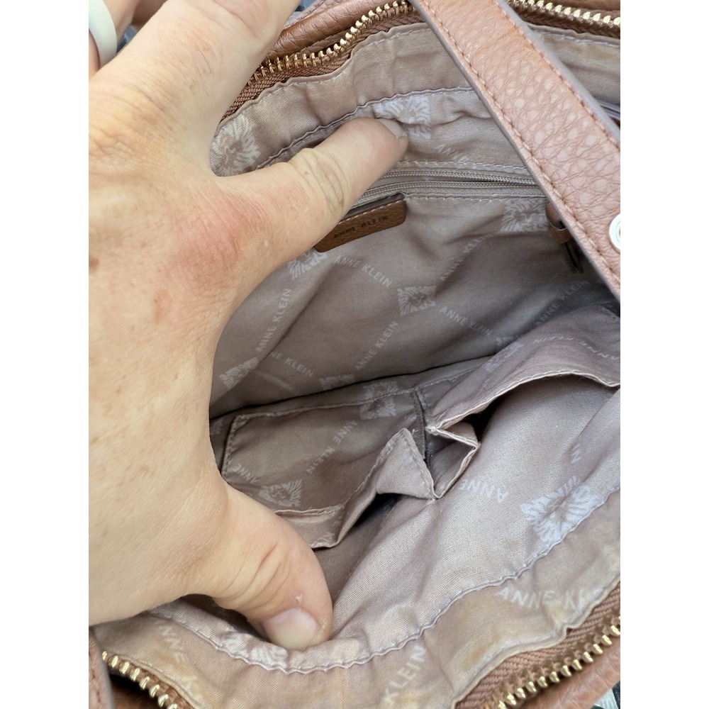 Anne Klein Classic Pocket Tote Bag With Leather Handles - Picture 3 of 7